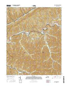 Wallins Creek 2016 topographic map thumbnail