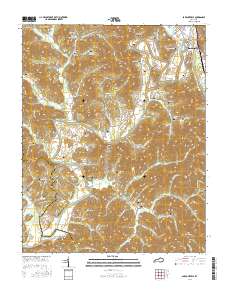 Barbourville 2016 topographic map thumbnail
