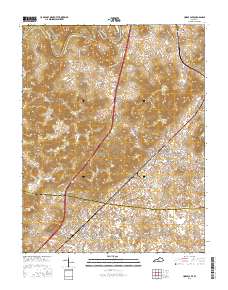 Horse Cave 2016 topographic map thumbnail