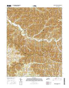 Bradfordsville NE 2016 topographic map thumbnail