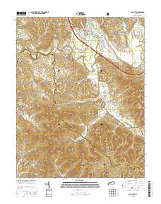 Clay City 2016 topographic map thumbnail
