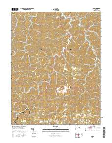 Inez 2016 topographic map thumbnail