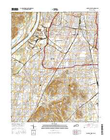 Louisville West 2016 topographic map thumbnail