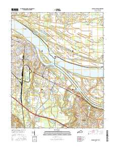 Paducah East 2016 topographic map thumbnail