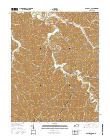 Salyersville South 2016 topographic map thumbnail