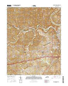 Frankfort West 2016 topographic map thumbnail