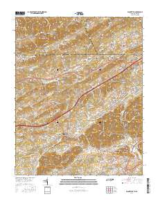 Blountville 2016 topographic map thumbnail