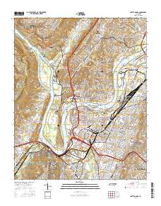 Chattanooga 2016 topographic map thumbnail