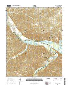 Cheatham Dam 2016 topographic map thumbnail