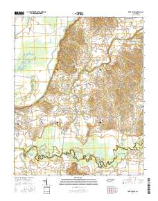 Fort Pillow 2016 topographic map thumbnail