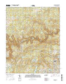 Fox Creek 2016 topographic map thumbnail