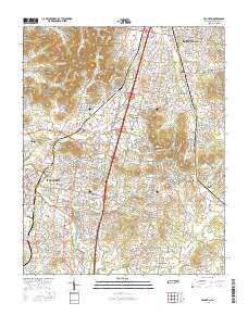 Franklin 2016 topographic map thumbnail