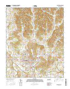 Fayetteville 2016 topographic map thumbnail