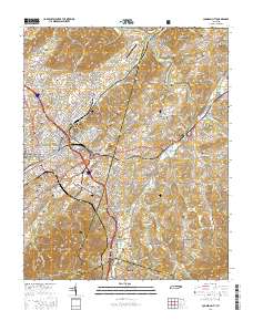 Johnson City 2016 topographic map thumbnail