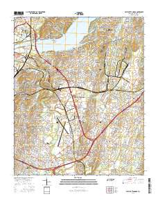 East Chattanooga 2016 topographic map thumbnail