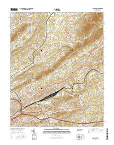 John Sevier 2016 topographic map thumbnail