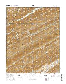 Looneys Gap 2016 topographic map thumbnail