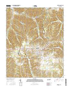 Hohenwald 2016 topographic map thumbnail