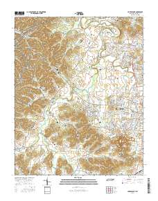 Leipers Fork 2016 topographic map thumbnail