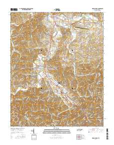 Pigeon Forge 2016 topographic map thumbnail