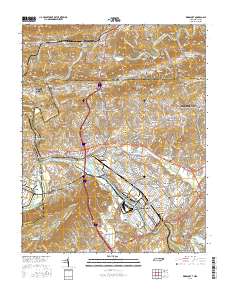 Kingsport 2016 topographic map thumbnail