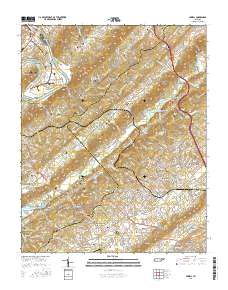 Powell 2016 topographic map thumbnail
