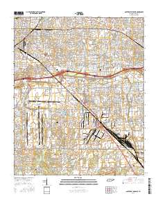 Southeast Memphis 2016 topographic map thumbnail