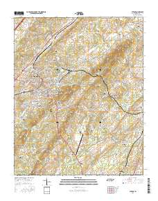 Athens 2016 topographic map thumbnail