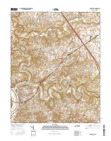Clarksville 2016 topographic map thumbnail