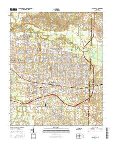 Collierville 2016 topographic map thumbnail