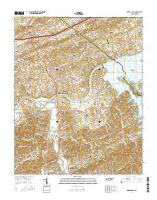 Douglas Dam 2016 topographic map thumbnail