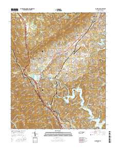 Jacksboro 2016 topographic map thumbnail