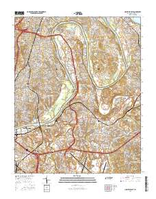 Nashville East 2016 topographic map thumbnail
