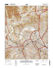 Nashville West 2016 topographic map thumbnail