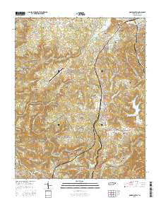 Oneida South 2016 topographic map thumbnail