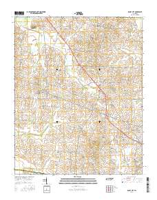 Maury City 2016 topographic map thumbnail