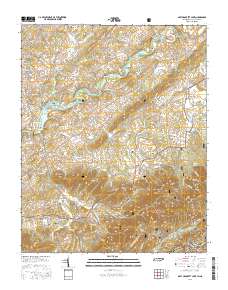 Davy Crockett Lake 2016 topographic map thumbnail