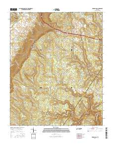 Henson Gap 2016 topographic map thumbnail