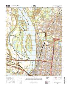 Northwest Memphis 2016 topographic map thumbnail