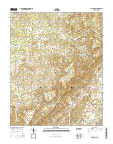 Billingsley Gap 2016 topographic map thumbnail