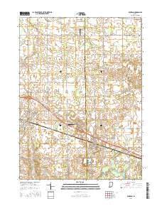 Bourbon 2016 topographic map thumbnail