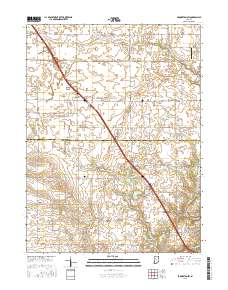 Brookston SW 2016 topographic map thumbnail