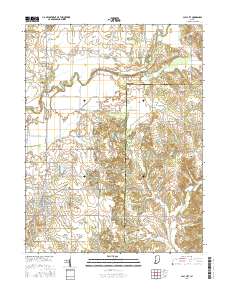Clay City 2016 topographic map thumbnail