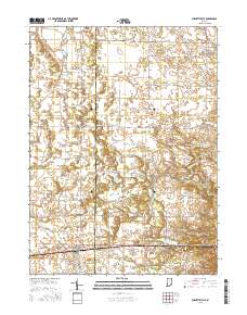 Burnettsville 2016 topographic map thumbnail