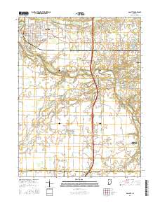 Gas City 2016 topographic map thumbnail