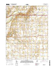 Dunreith 2016 topographic map thumbnail