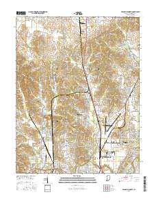 Evansville North 2016 topographic map thumbnail