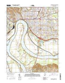 Evansville South 2016 topographic map thumbnail