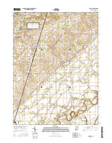 Grabill 2016 topographic map thumbnail