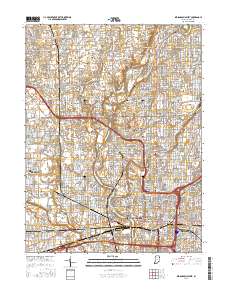 Indianapolis West 2016 topographic map thumbnail